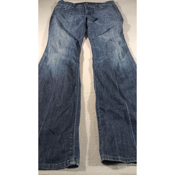 7 For All Mankind High Waist Bootcut Jeans Women’s M Stretch Denim USA Made - Picture 2 of 8